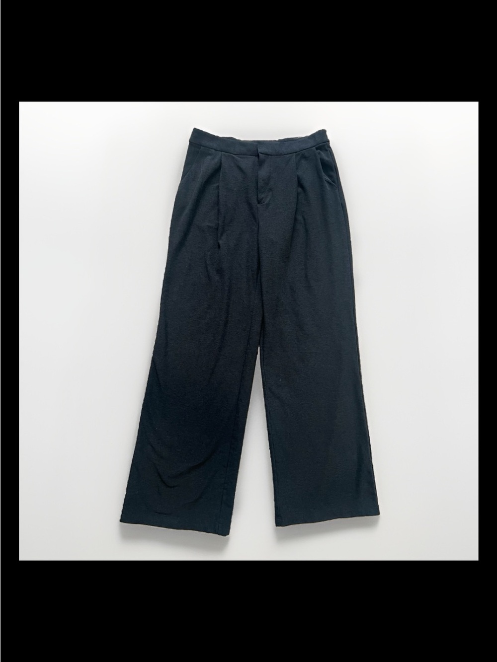 Vuori Elevation Trouser Soft Fabric Pants Womens Gray Pleated Wide Leg Sz M